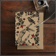 Load image into Gallery viewer, Skeleton & Sparrow Greeting Card