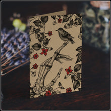 Load image into Gallery viewer, Skeleton & Sparrow Greeting Card