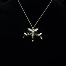 Load image into Gallery viewer, Merino Ram Skull Pendant - White Bronze
