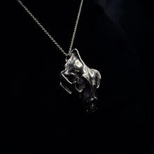 Load image into Gallery viewer, Bengal Tiger Pendant - White Bronze
