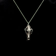 Load image into Gallery viewer, Dire Wolf Pendant - White Bronze