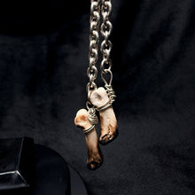 Load image into Gallery viewer, Scorched Bone Earrings - Sterling Silver