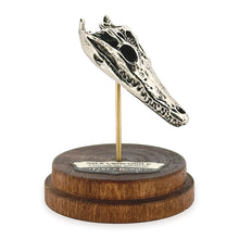 Load image into Gallery viewer, Nile Crocodile Pendant - White Bronze