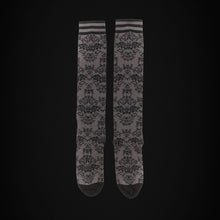 Load image into Gallery viewer, Bat Damask Knee High Socks