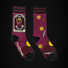 Load image into Gallery viewer, The Devil Tarot Nouveau Socks