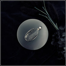 Load image into Gallery viewer, Black Tourmaline Oval Pendant