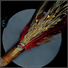 Load image into Gallery viewer, Pyrite Cinnamon Besom Broom
