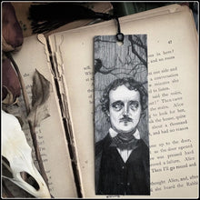 Load image into Gallery viewer, Edgar Allen Poe Bookmark - #intotheblack#