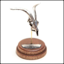Load image into Gallery viewer, Goat Skull Pendant - White Bronze - #intotheblack#
