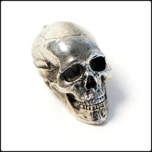 Load image into Gallery viewer, Modern Human Skull Pendant - White Bronze - #intotheblack#