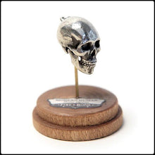 Load image into Gallery viewer, Modern Human Skull Pendant - White Bronze - #intotheblack#