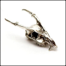Load image into Gallery viewer, Muntjac (Vampire Deer) Skull Pendant - White Bronze - #intotheblack#
