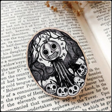 Load image into Gallery viewer, Patient Is The Night Wooden Pin
