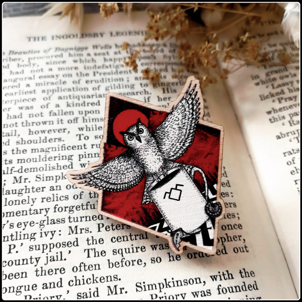 The Owls Are Not What They Seem Wooden Pin
