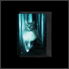 Load image into Gallery viewer, Forest Cat Greeting Card
