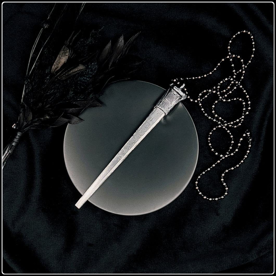 Coffin Nail Pendant - Gunmetal