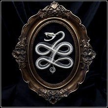 Load image into Gallery viewer, Viper Skeleton on Gothic Style Frame - Gold
