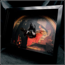 Load image into Gallery viewer, Rhinoceros Beetle on ‘Death &amp; The Maiden’ Canvas Print
