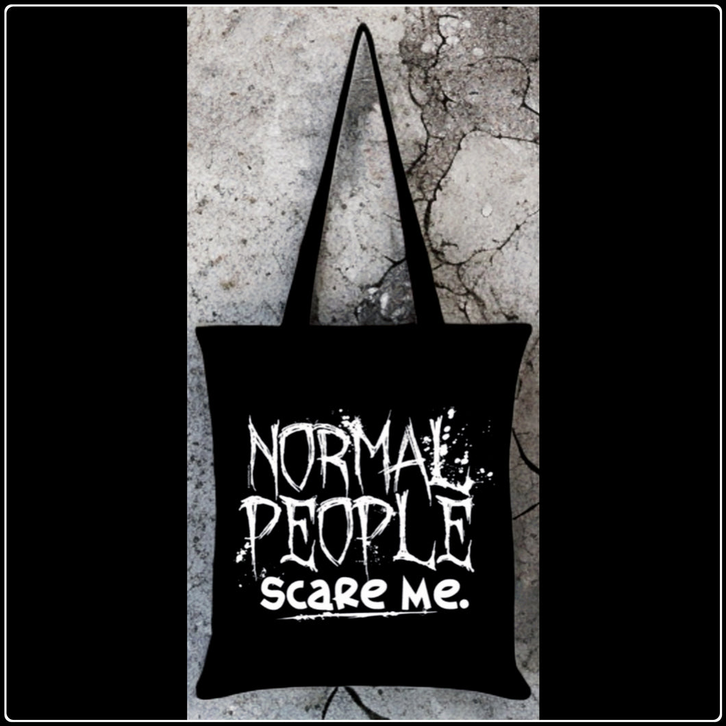 Normal People Scare Me Tote Bag