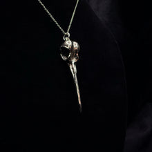 Load image into Gallery viewer, Ruby Throated Hummingbird Pendant - White Bronze
