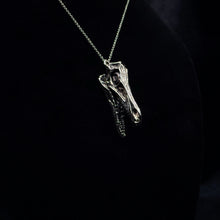 Load image into Gallery viewer, Velociraptor Pendant - White Bronze
