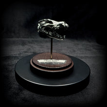 Load image into Gallery viewer, Gray Wolf Skull Pendant - White Bronze
