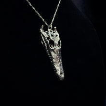 Load image into Gallery viewer, Nile Crocodile Pendant - White Bronze
