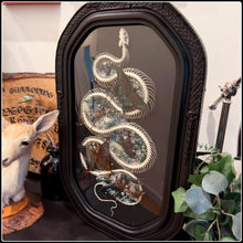 Load image into Gallery viewer, Snake Skeleton, Scorpion, Spider, Butterflies, Beetle &amp; Bee in Convex Glass Frame
