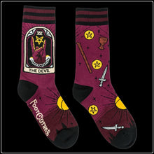 Load image into Gallery viewer, The Devil Tarot Nouveau Socks
