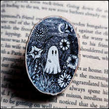 Load image into Gallery viewer, Meadow Ghost Wooden Pin
