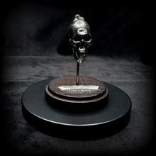 Load image into Gallery viewer, Modern Human Skull Pendant - White Bronze
