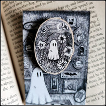 Load image into Gallery viewer, Meadow Ghost Wooden Pin
