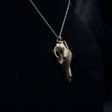 Load image into Gallery viewer, Thylacine Pendant - White Bronze

