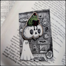Load image into Gallery viewer, Studious Marshtoad Wooden Pin
