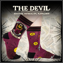 Load image into Gallery viewer, The Devil Tarot Nouveau Socks
