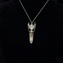 Load image into Gallery viewer, Nile Crocodile Pendant - White Bronze
