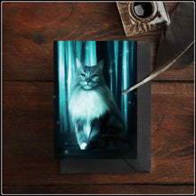 Load image into Gallery viewer, Forest Cat Greeting Card
