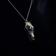 Load image into Gallery viewer, Dire Wolf Pendant - White Bronze
