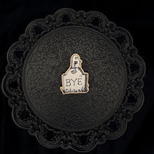 Load image into Gallery viewer, Gravestone Ghost Wooden Pin
