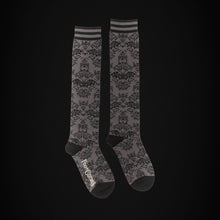 Load image into Gallery viewer, Bat Damask Knee High Socks

