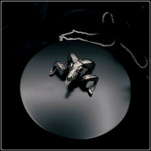 Load image into Gallery viewer, Merino Ram Skull Pendant - White Bronze
