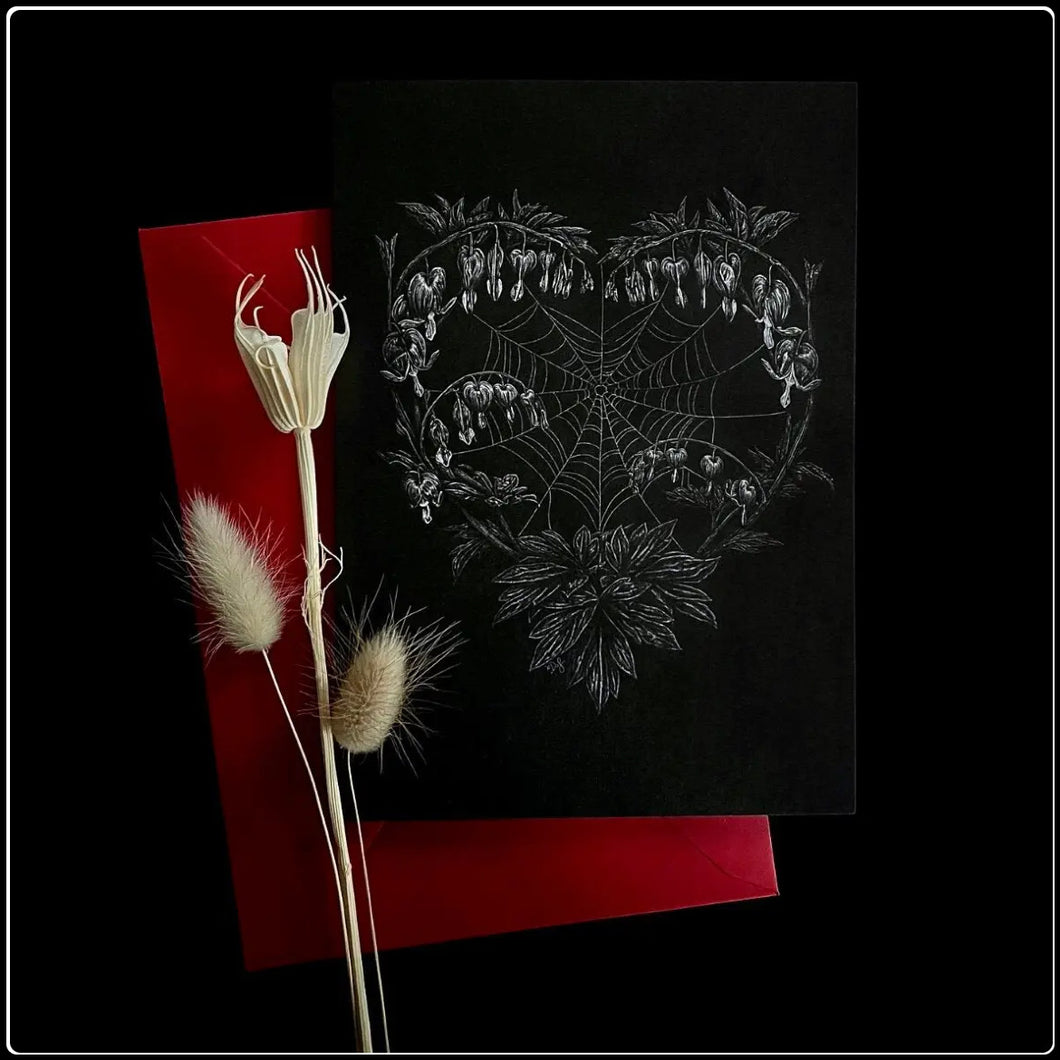 Bleeding Hearts Greeting Card