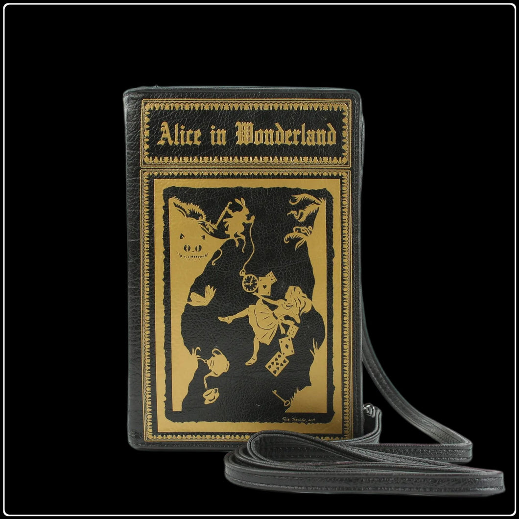 Alice In Wonderland Book Cross Body Bag - #intotheblack#