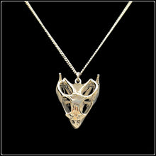 Load image into Gallery viewer, Bearded Dragon Skull Pendant - White Bronze - #intotheblack#

