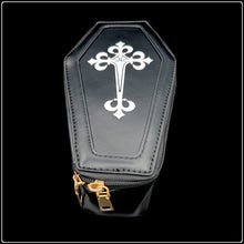 Load image into Gallery viewer, Black Coffin Shoulder Bag - #intotheblack#
