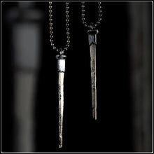 Load image into Gallery viewer, Coffin Nail Pendant - Gunmetal - #intotheblack#
