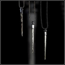 Load image into Gallery viewer, Coffin Nail Pendant - Gunmetal - #intotheblack#
