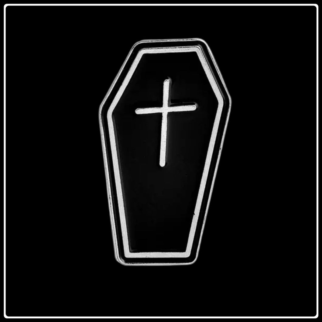 Coffin Pin - #intotheblack#