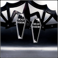 Load image into Gallery viewer, Dead Inside Earrings - #intotheblack#
