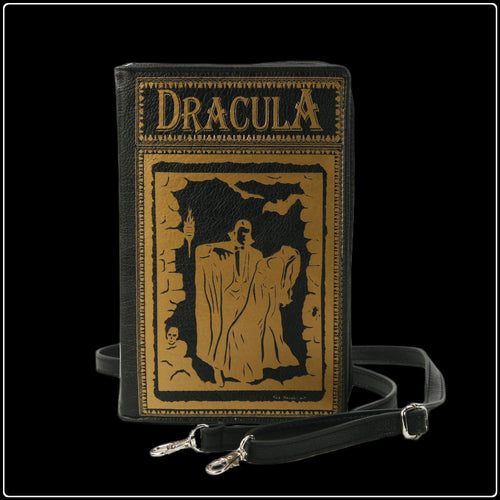 Dracula Book Cross Body Bag - Black - #intotheblack#